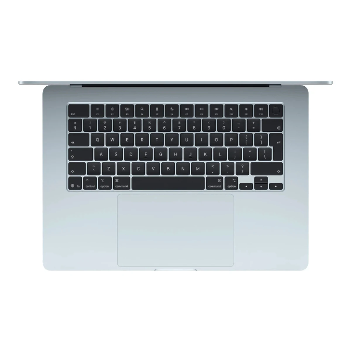 MacBook Air 15-inch,Sky Blue,Model A3448,M5 CHIP WITH 10C CPU, 10C GPU,16GB unified memory,35W Dual USB-C Power Adapter, 512GB SSD storage,Two Thunderbolt 4 Ports,Touch ID,Liquid Retina display,Force Touch Trackpad, KEYBOARD-INT