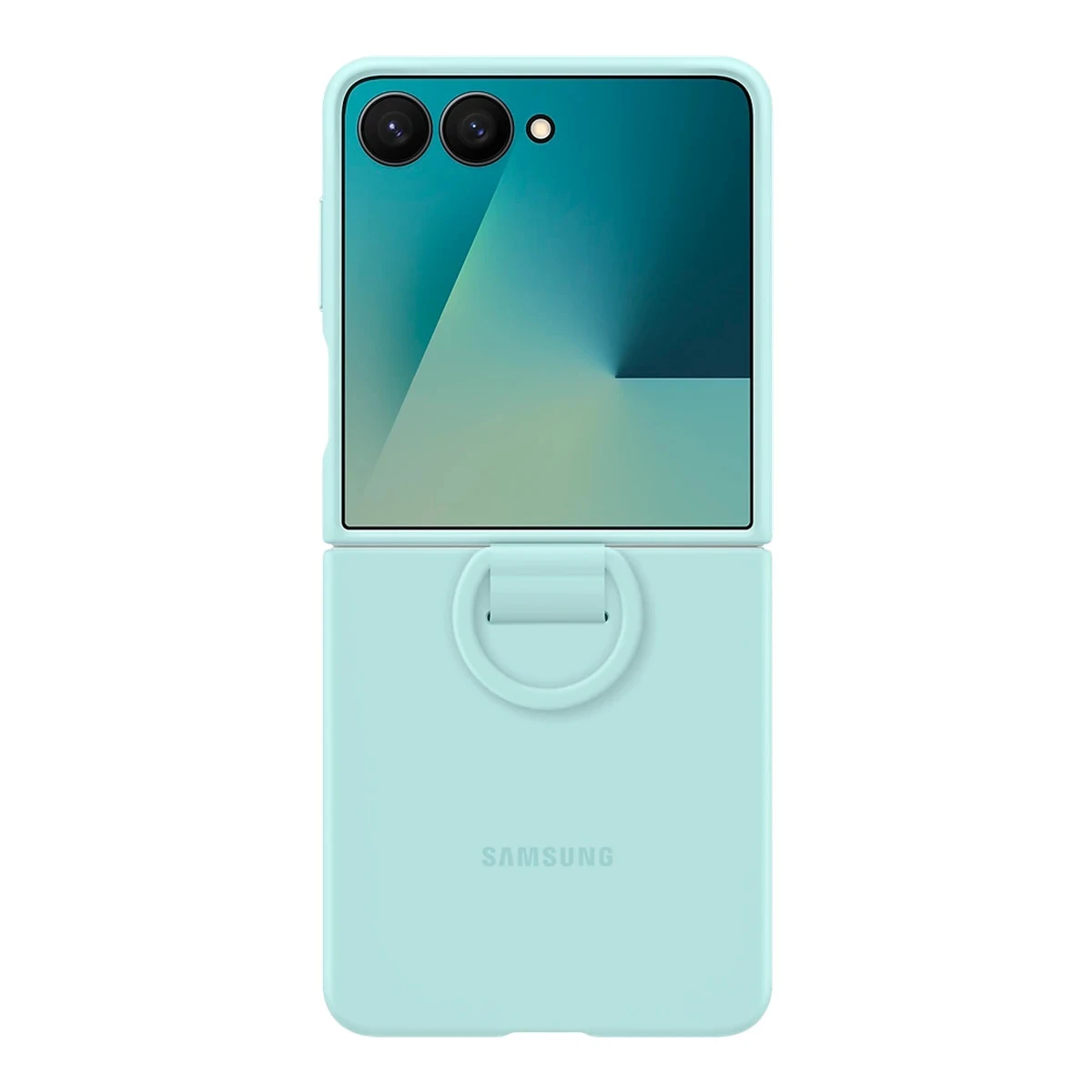 Samsung Galaxy Z Flip7 Ring Case (Silicone) Mint