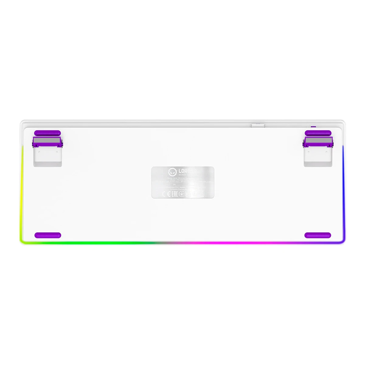LORGAR KBP70TKLW, Wireless TKL Mechanical Gaming Keyboard Pro, White, EN layout
