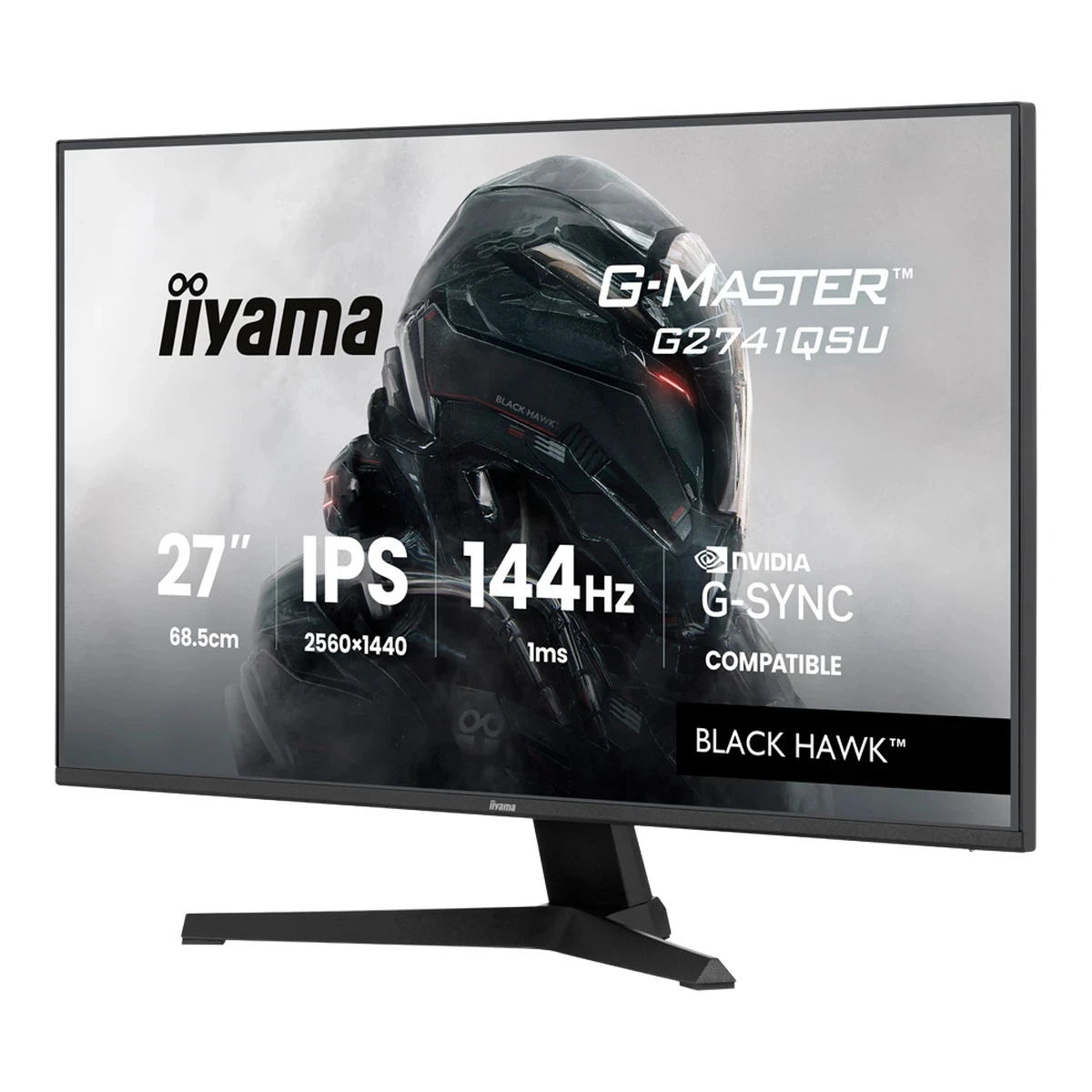 27 IPS Gaming, G-Master Black Hawk, G-SYNC Compatible, 2560x1440 144Hz, HDMI, DisplayPort, 1ms MPRT, Adaptive Sync, Speakers, USB 2x 2.0, Black Tuner