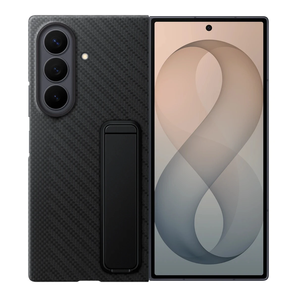 Samsung Galaxy Fold8 Ultra Carbon Standing Black