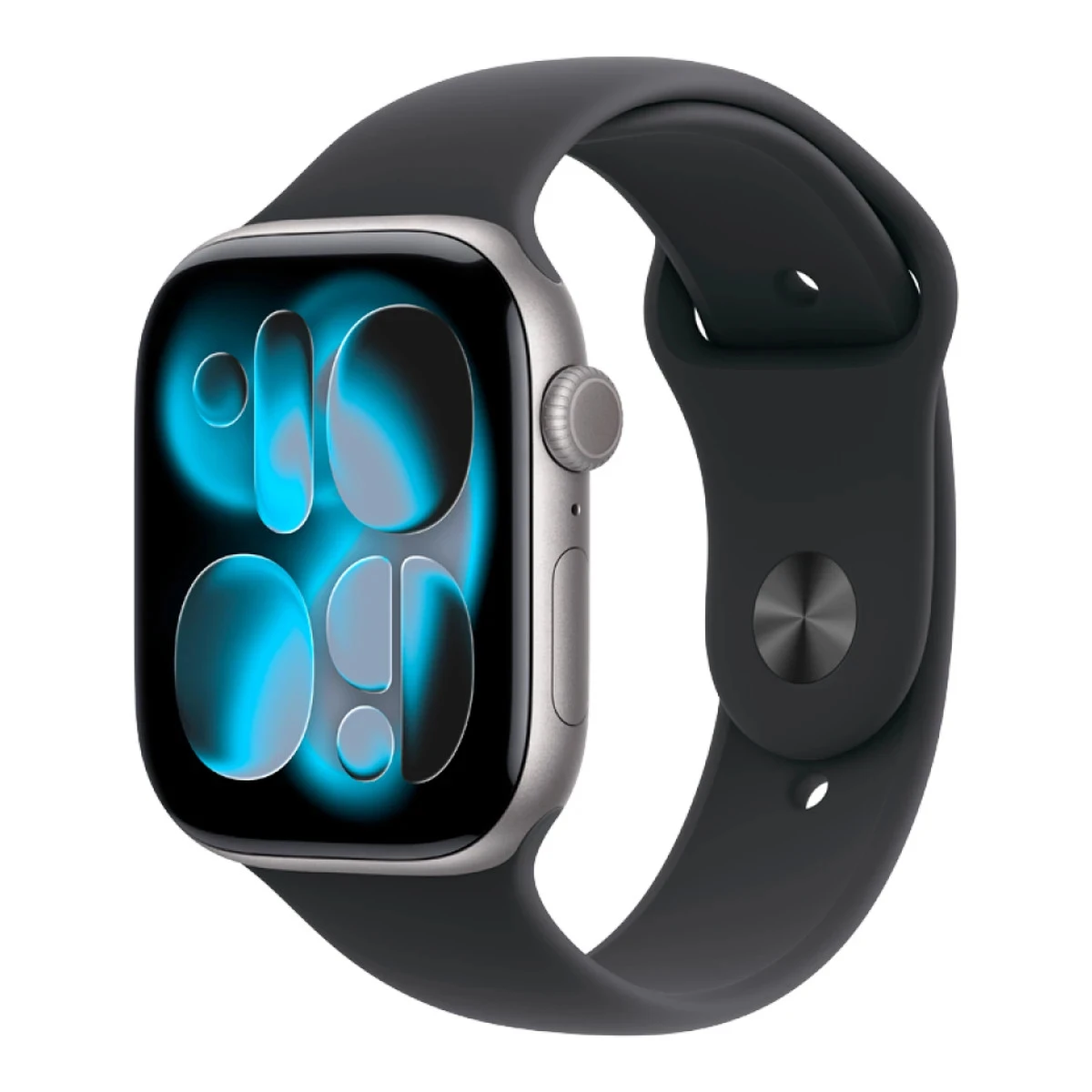 Apple Watch Series 11 GPS 46mm Space Grey Aluminium Case with Black Sport Band - M/L,Model A3333
