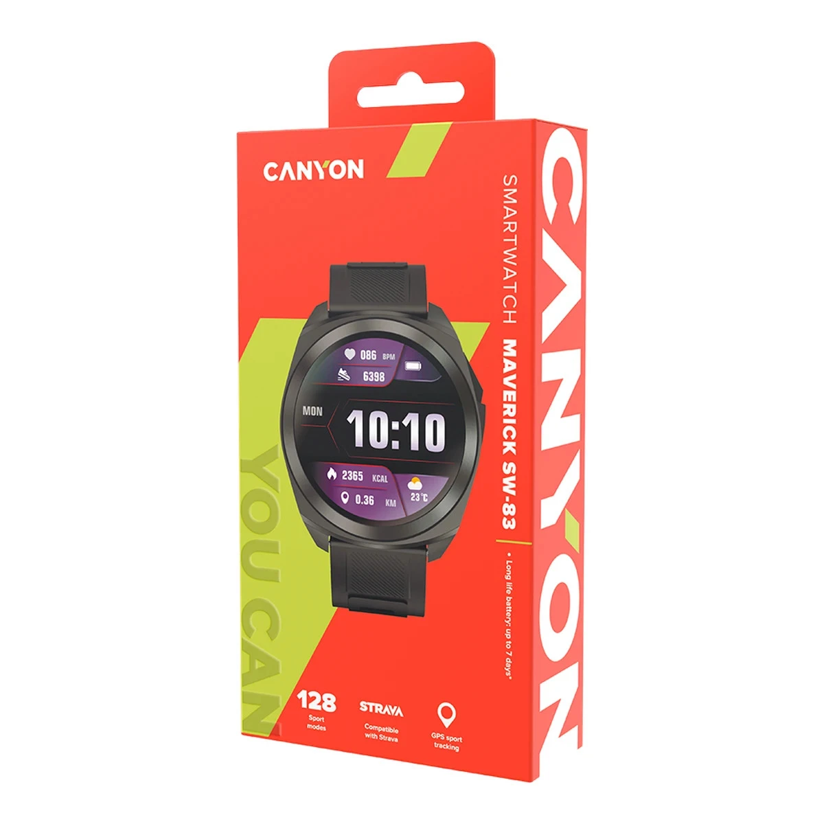 CANYON smart watch Maveric SW-83 GPS Black