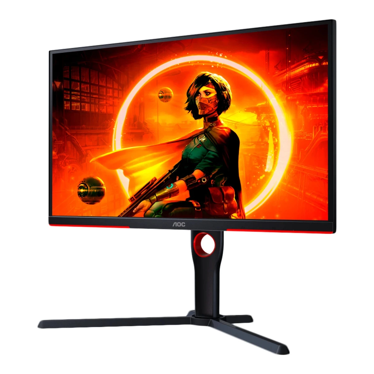 AOC Gaming Monitor 25G3ZM/BK 24.5” 240Hz VA, 1920x1080, 0.5ms, 3000:1, 178/178, Adaptive Sync, HDMI, DP, 3-sided frameless, Full Ergo, G-Menu, Black-Red, 3y