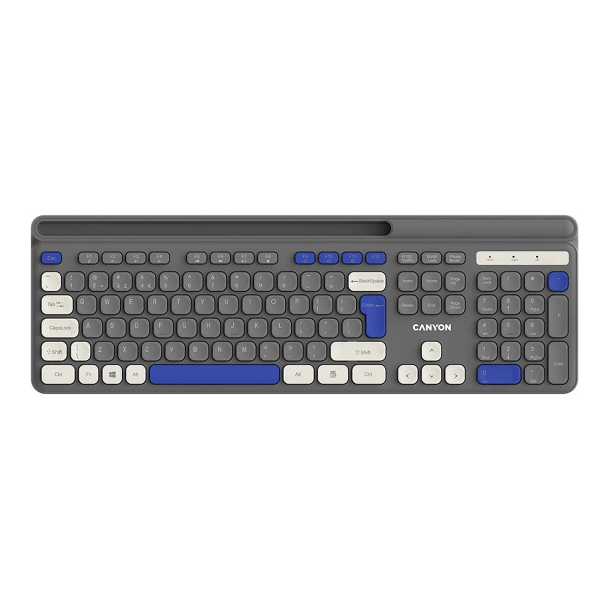 CANYON keyboard HKB-W03 EN AAA Wireless Grey
