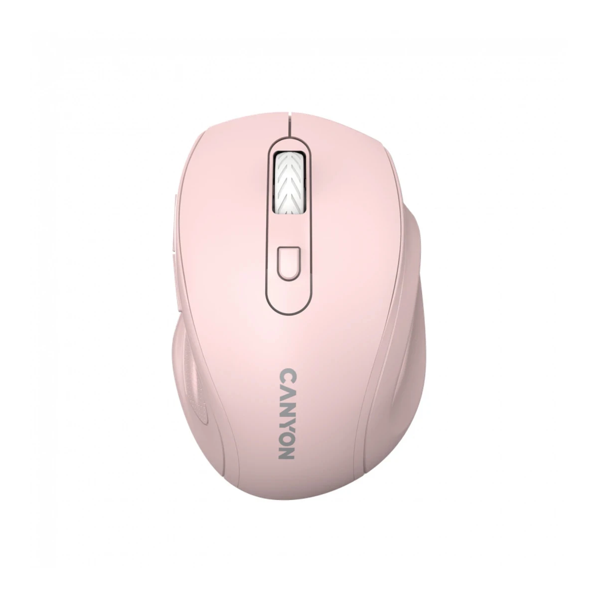 Canyon 6 buttons wireless 2.4Ghz mouse, MX8650A Sensor, DPI up to 1600,Injection case, 3 M life times left and right switches, 2xAAA battery, ABS material. Size: 105x71x40mm, Weight: 59g, Pink
