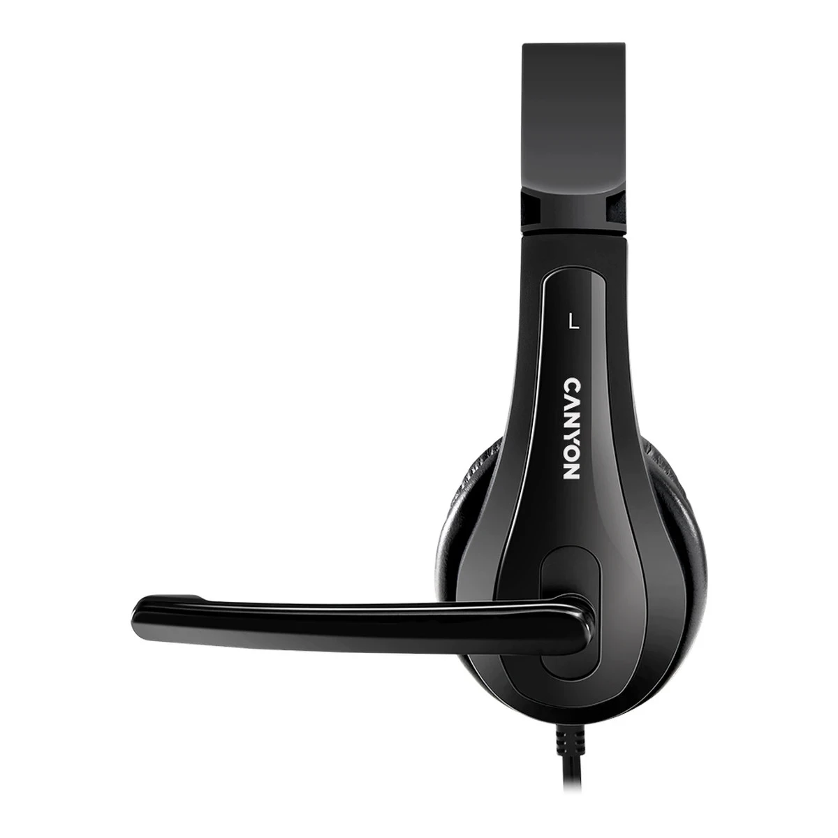 CANYON PC headset CHSU-1 PC Mic USB 2m Black