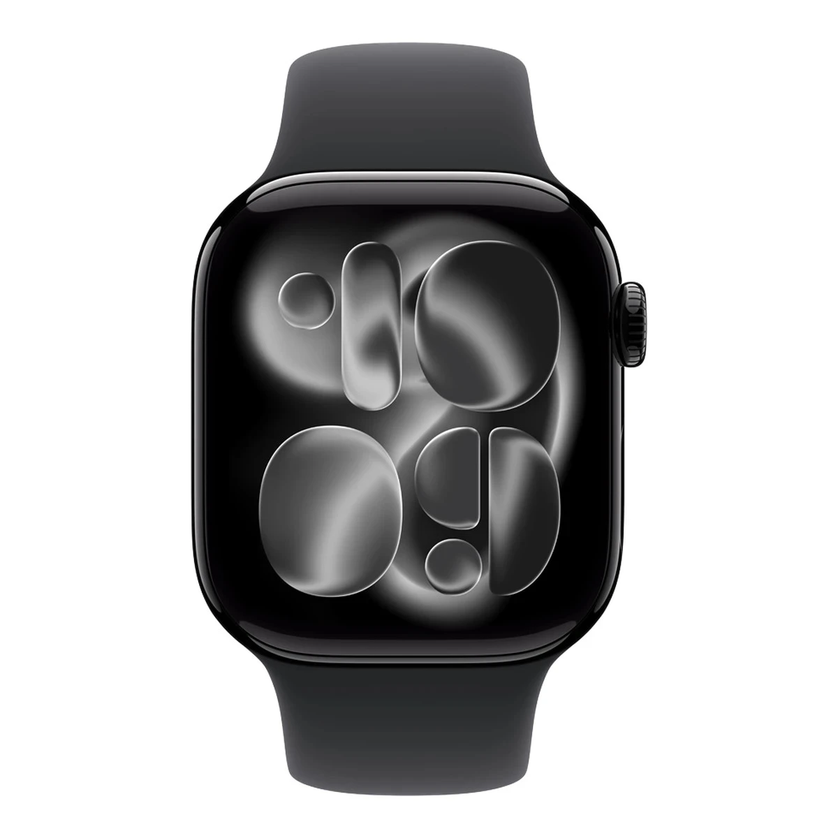 Apple Watch Series 11 GPS 42mm Jet Black Aluminium Case with Black Sport Band - S/M,Model A3331