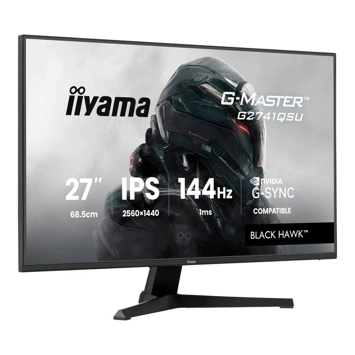 27 IPS Gaming, G-Master Black Hawk, G-SYNC Compatible, 2560x1440 144Hz, HDMI, DisplayPort, 1ms MPRT, Adaptive Sync, Speakers, USB 2x 2.0, Black Tuner