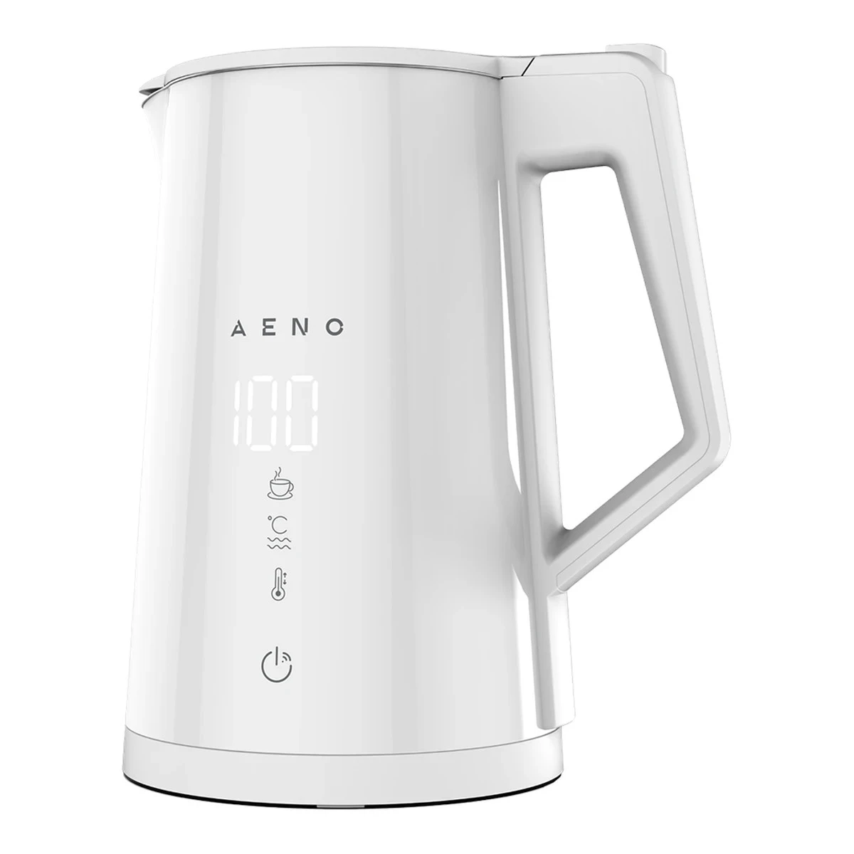 AENO Electric Kettle EK8S Smart: 1850-2200W, 1.7L, Strix, Double-walls, Temperature Control, Keep warm Function, Control via Wi-Fi, LED-display, Non-heating body, Auto Power Off, Dry tank Protection