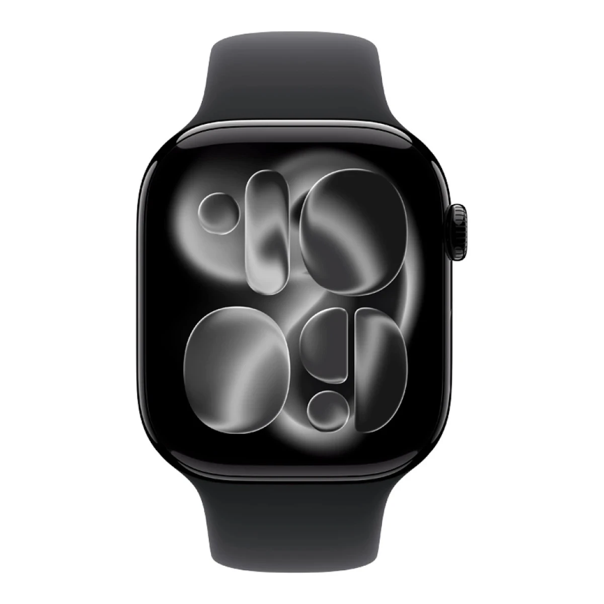 Apple Watch Series 11 GPS 46mm Jet Black Aluminium Case with Black Sport Band - M/L,Model A3333