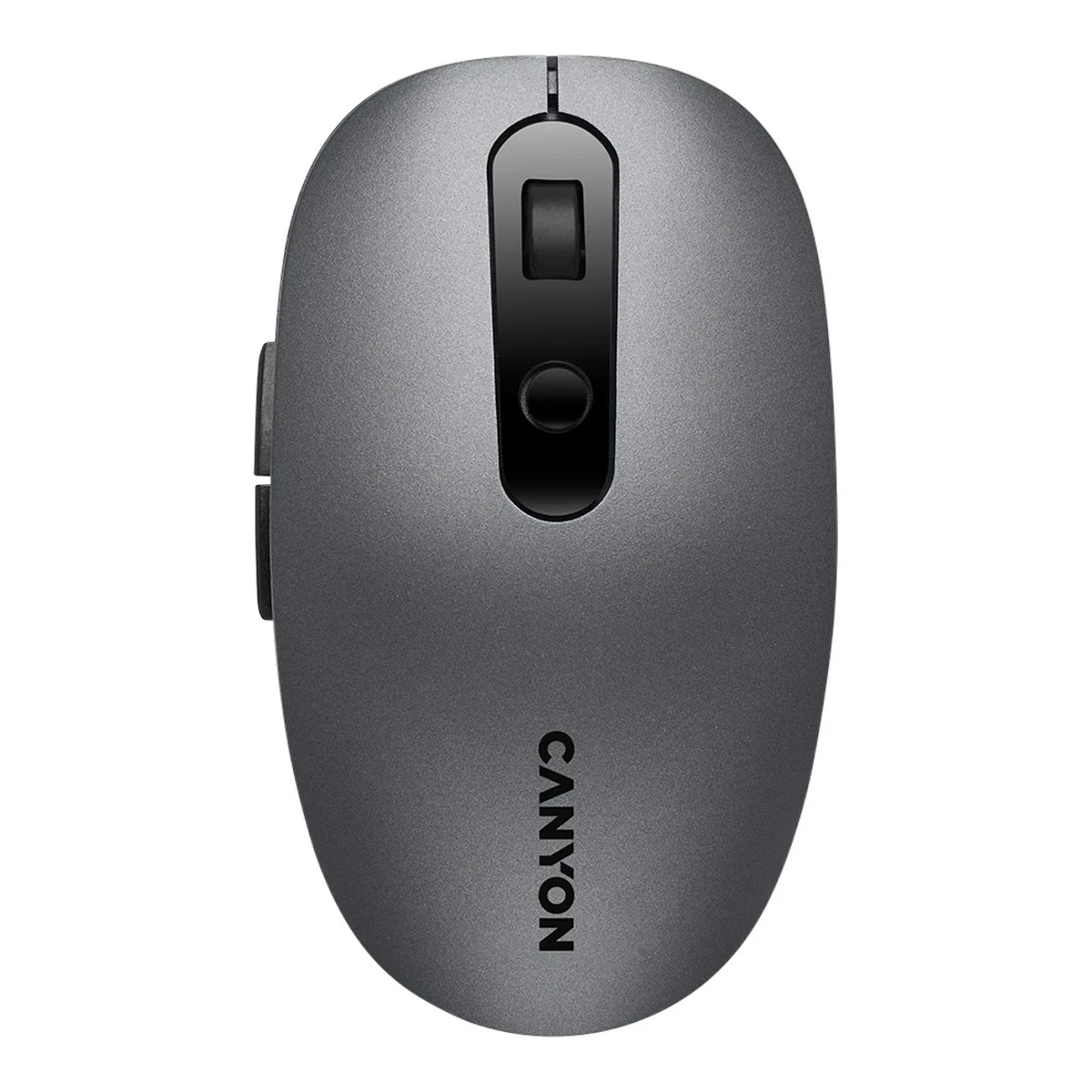 CANYON MW-9, 2 in 1 Wireless optical mouse with 6 buttons, DPI 800/1000/1200/1500, 2 mode(BT/ 2.4GHz), Battery AA*1pcs, Grey, 65.4*112.25*32.3mm, 0.092kg