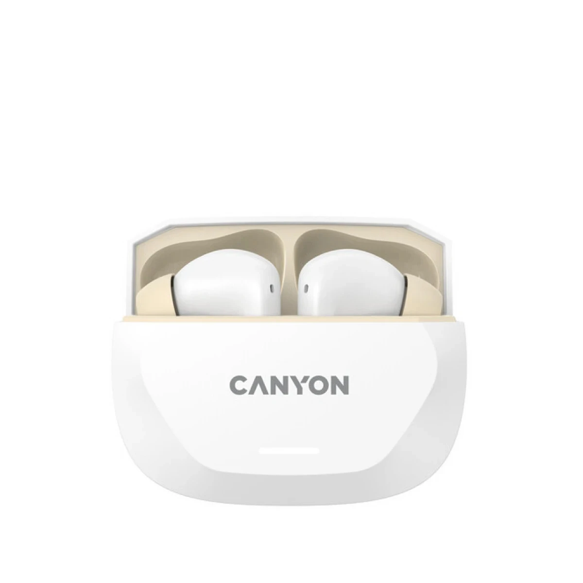 CANYON headset HEXAGON 7 TWS ANC+ENC Wireless Charge White Beige