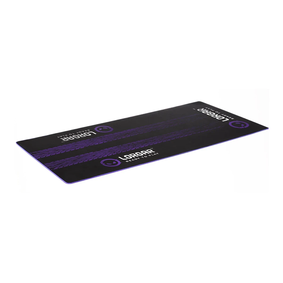 LORGAR RX1FM, Sim Racing Floor Mat Advanced, Stitched edge, 1,700X700X3 mm, Black/purple