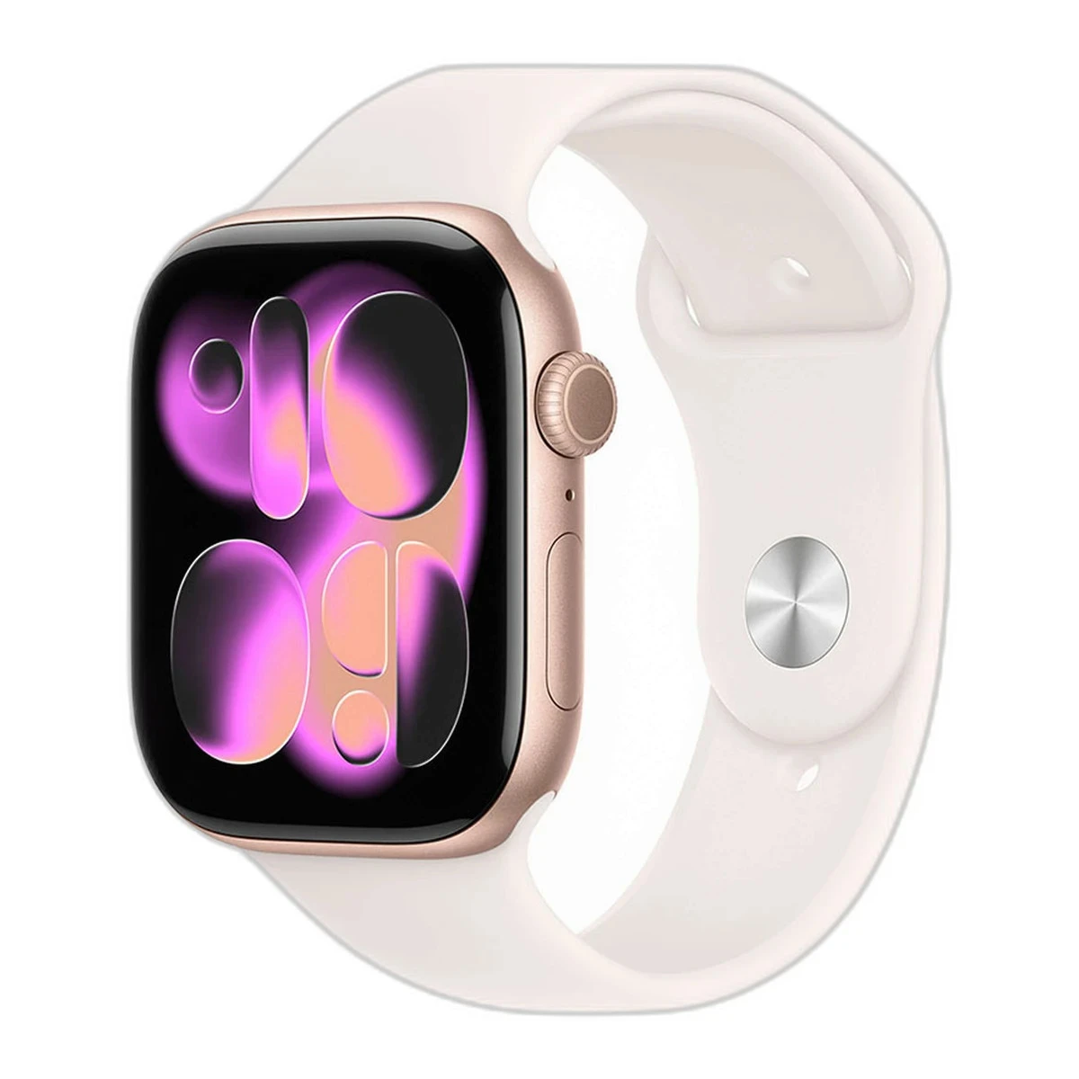 Apple Watch Series 11 GPS 42mm Rose Gold Aluminium Case with Light Blush Sport Band - S/M,Model A3331