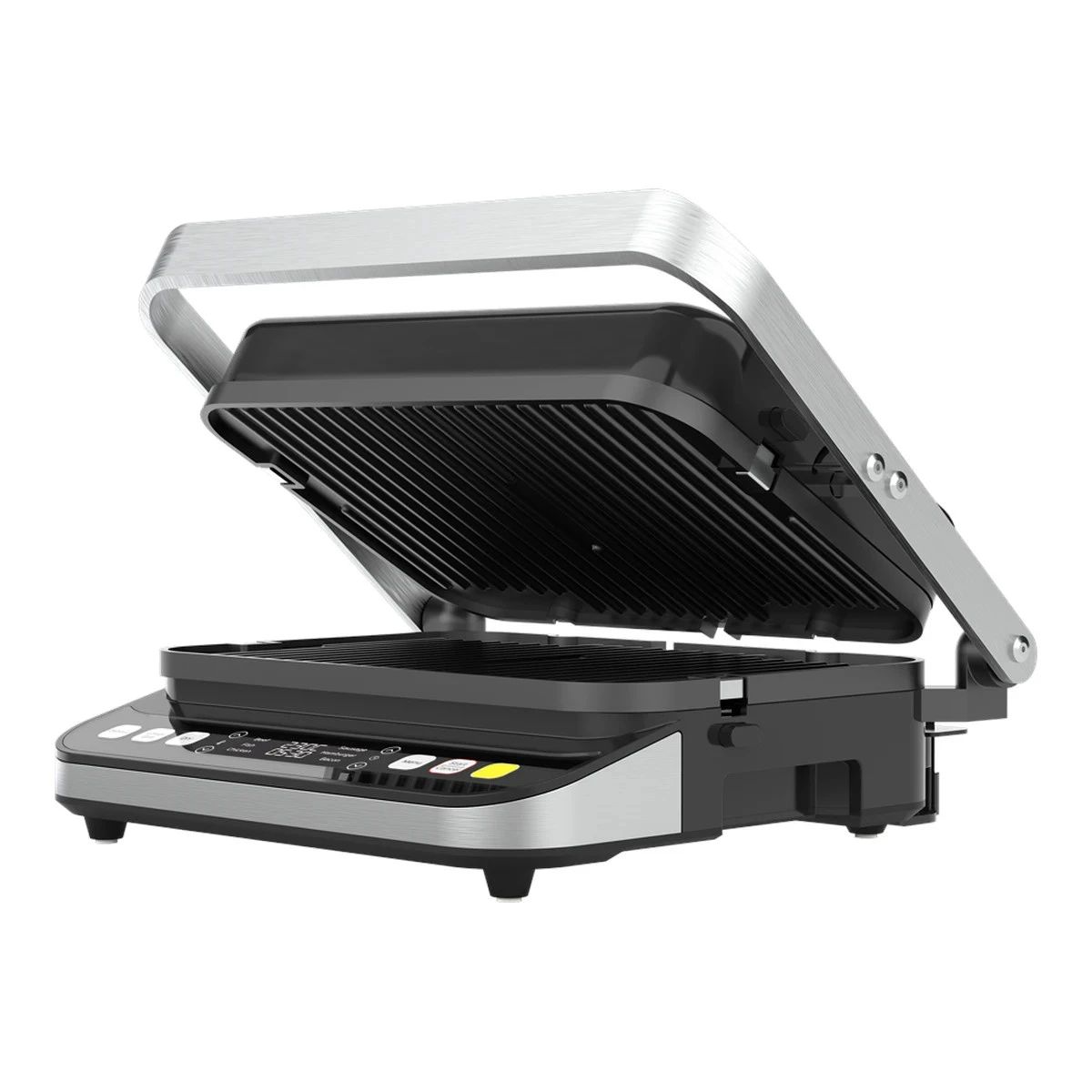 AENO ''Electric Grill EG5: 2000W, 2 heating modes - Lower Grill, Both Grills, 6 preset programs, Defrost, Max opening angle -180°, Temperature regulation, Timer, Removable double-sided plates, Plate size 320*220mm''