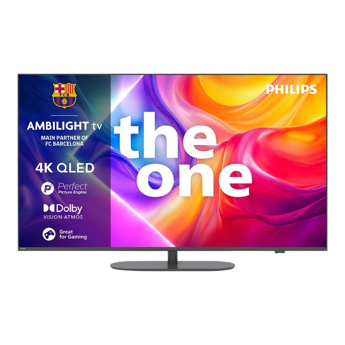 Philips TV LED 65PUS9010/12, The One, QLED AMBILIGHT 4K TV, 164 cm (65"), 144Hz, VRR, FreeSync Smart platform Titan OS, P5 Image processor, Dolby Vision and Atmos