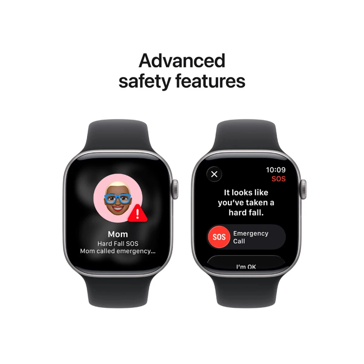Apple Watch Series 11 GPS 46mm Space Grey Aluminium Case with Black Sport Band - M/L,Model A3333