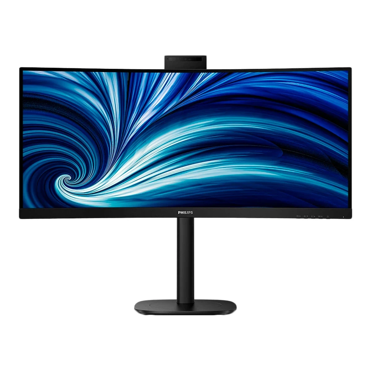 PHILIPS Monitor 34B2U3600CH 34" Curved, VA, 21:9, 3440x1440 (WQHD), 1500R, 120Hz, 4ms, 300 cd/m2, 3500:1, HDR10, Adaptive Sync, 5.0 Mpixel Webcam, 2xHDMI, 1xDP, 1xUSB-C (DP Alt mode, PD 90W), USB hub, KVM, RJ45, Speakers, Ergo