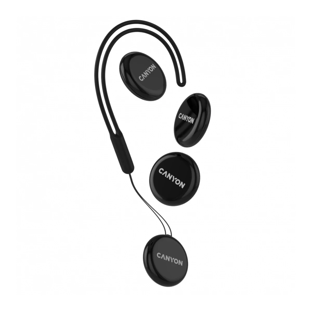 CANYON smart tag ONTAG 1 iOS 4 pcs KIT Black