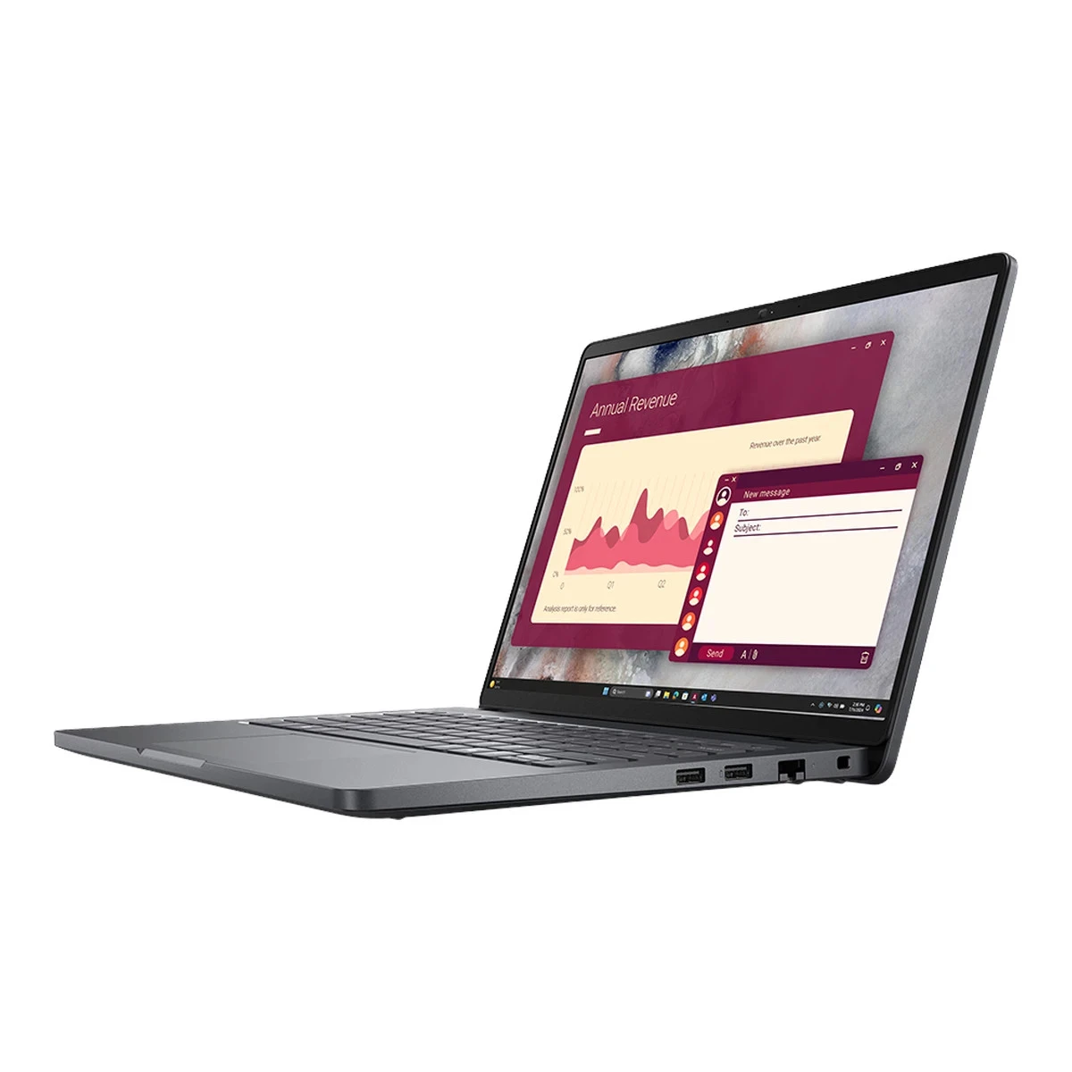 Dell Pro 14 PC14250, 14" FHD+ (1920x1200), Intel Core 5 120U, 1x 16GB DDR5, M.2 512GB SSD, Int GPU, WiFi 6E + BT 5.3, FHD IR Cam, 2x USB 3.2, 1x USB C 3.2, 1x USB C THB4, RJ-45, FgrPr, Backlit kb, 55Wh, W11Pro, 3Yr