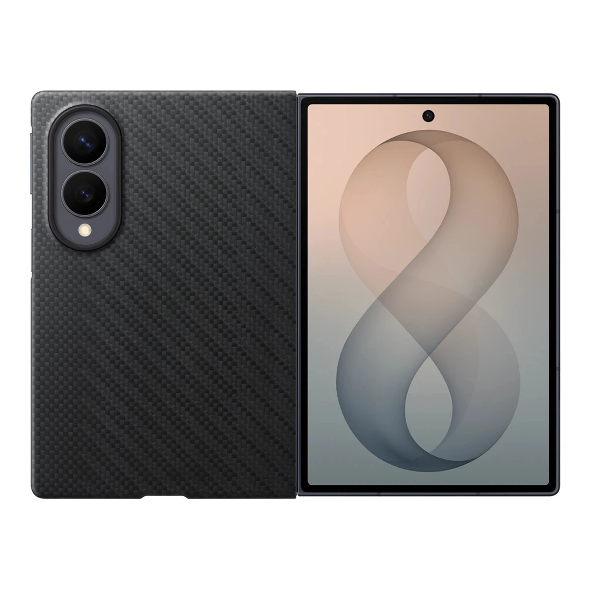 Samsung Galaxy Fold8 Carbon Magnet Case Black
