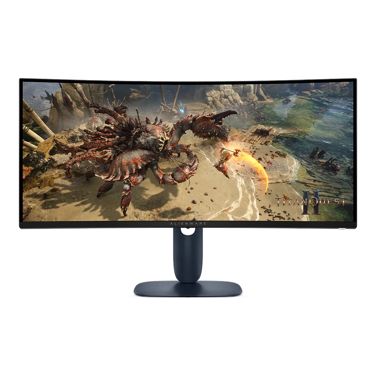 Monitor Alienware 34 Gaming AW3425DWM Curved, 3440x1440, WQHD, 180Hz, VA Antiglare, 21:9, 3000:1, 400 cd/m2, AMD FreeSync+ VESA, 4ms/2ms/1ms, 178/178, DP, 2xHDMI, 2xUSB-A, USB-B, Tilt, Pivot, Height Adjust, 3Y