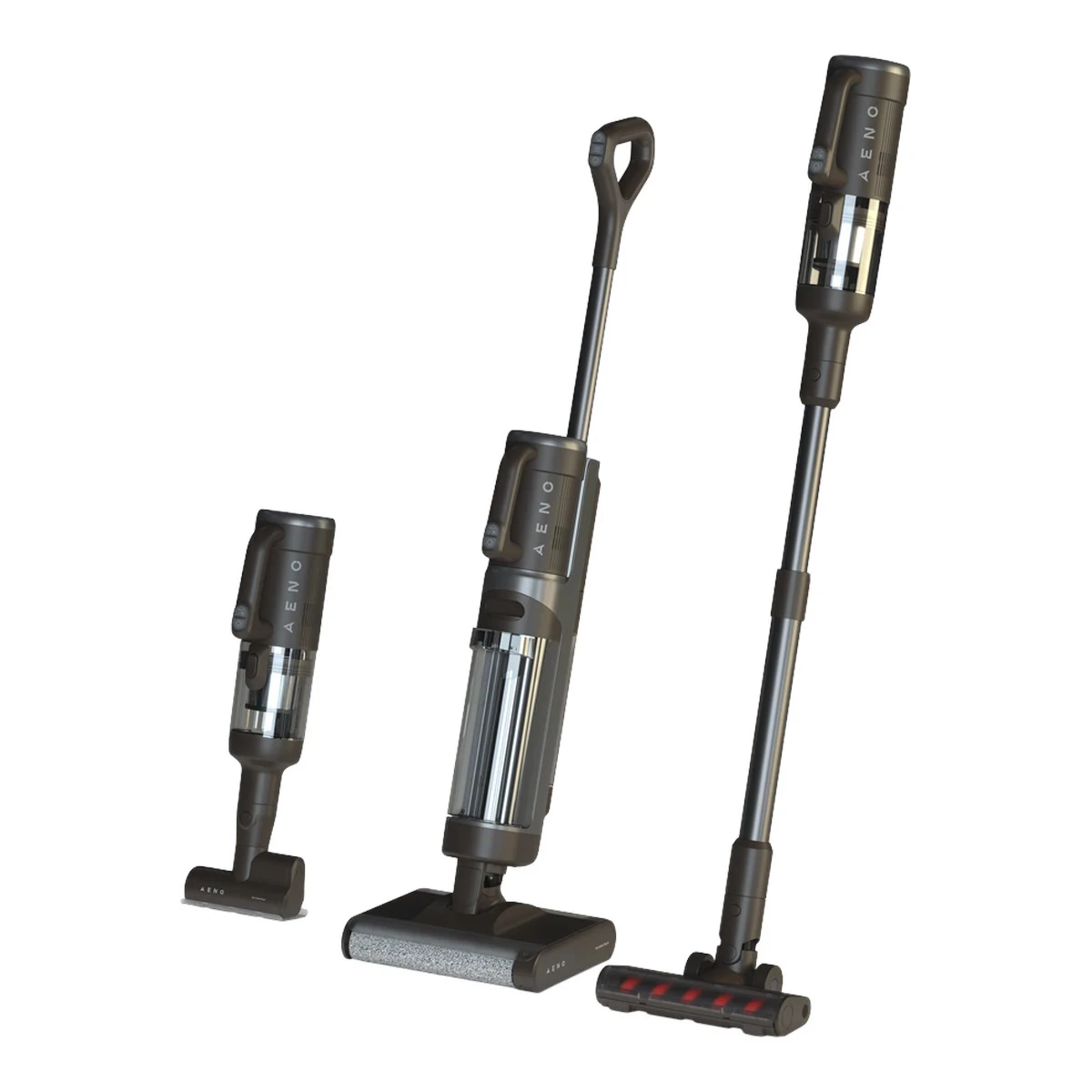 Aeno Cordless Transformer Vacuum Cleaner, Wet and Dry cleaning, 200W, 4000mAh; 14kPa; 21,6V, 2 rollers, autocleaning and drying