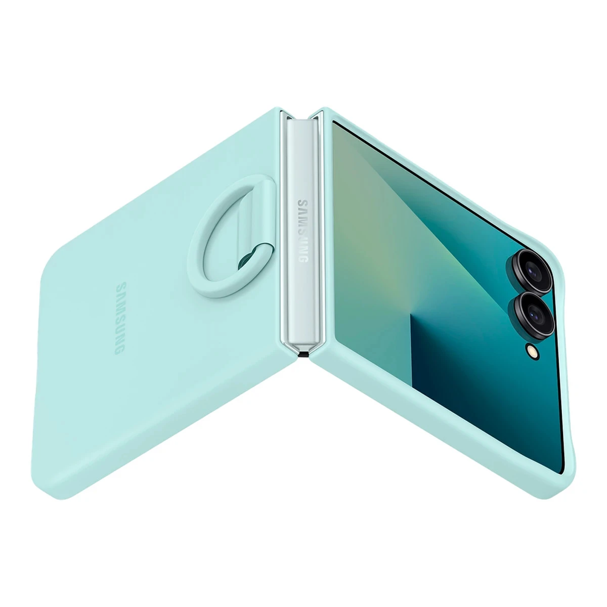 Samsung Galaxy Z Flip7 Ring Case (Silicone) Mint