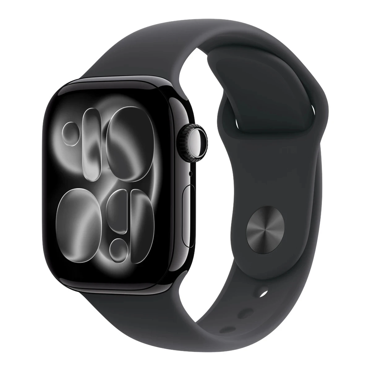 Apple Watch Series 11 GPS 42mm Jet Black Aluminium Case with Black Sport Band - S/M,Model A3331
