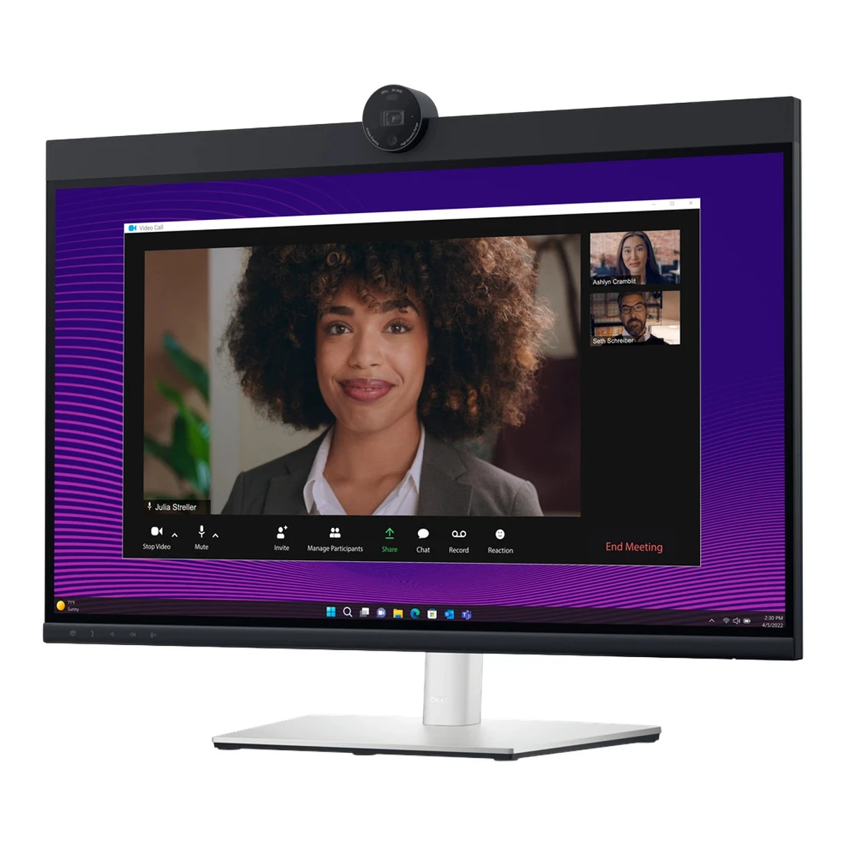 Monitor DELL P2724DEB Video Conferencing 27", 2560x1440, QHD, IPS Antiglare, 16:9, 1000:1, 350 cd/m2, 8ms/5ms, 178/178, 2xDP, HDMI, 2xUSB-C (DP/PD), USB-B, 3xUSB-A, RJ-45, Audio line out, 2x5W Speaker, Cam, Mic, Tilt, Swivel, Pivot, Height Adjust, 3Y