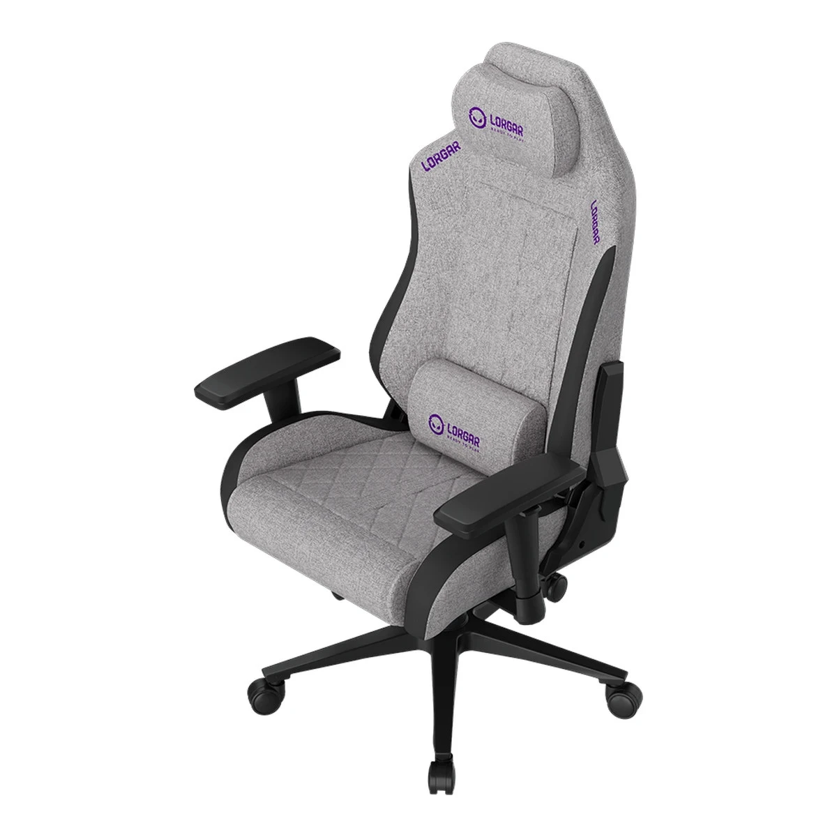 LORGAR CHA41, Ergonomic Gaming Chair Advanced, premium anti-stain fabric, Grey