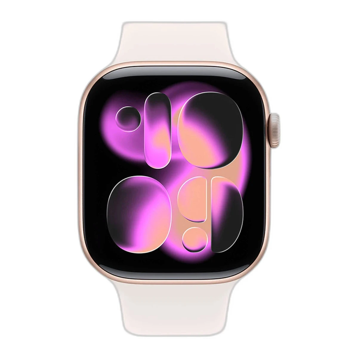Apple Watch Series 11 GPS 42mm Rose Gold Aluminium Case with Light Blush Sport Band - S/M,Model A3331