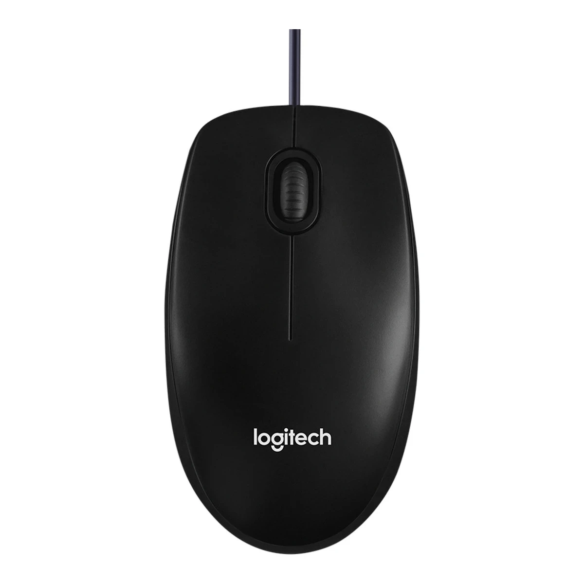 LOGITECH B100 Corded Mouse - BLACK - USB - B2B