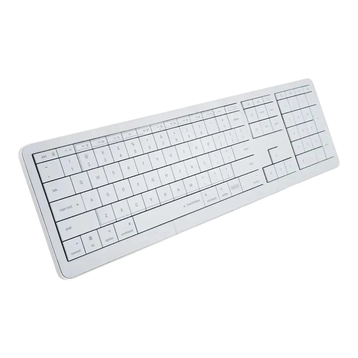 CLEVETURA CLVX 1 Touch-On-Keys AI Wireless Keyboard, ANSI US Mac layout, Scissor Switches, Aluminum Chassis, Interactive RGB, Mac/iPad/AppleTV/PC support