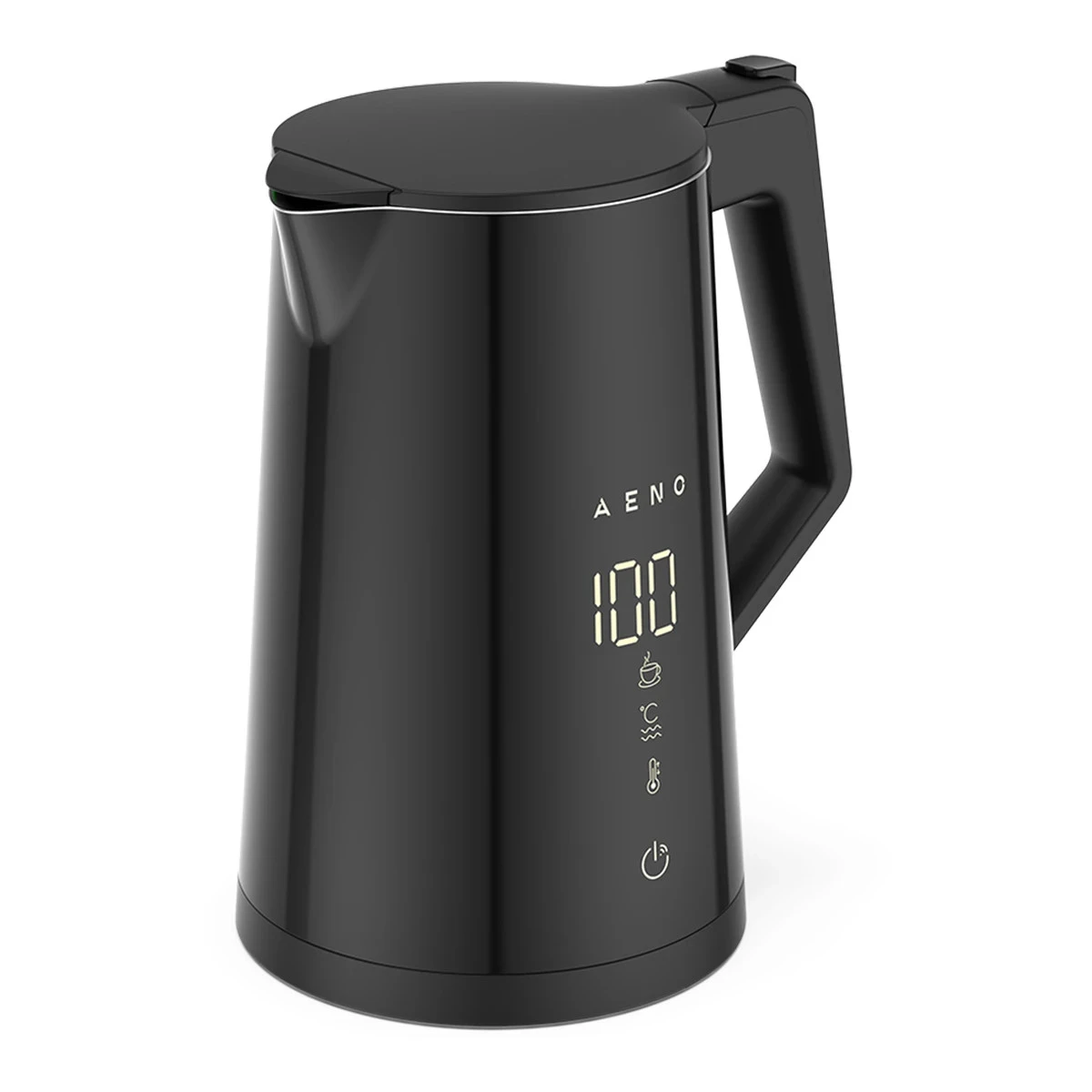 AENO Electric Kettle EK7S Smart: 1850-2200W, 1.7L, Strix, Double-walls, Temperature Control, Keep warm Function, Control via Wi-Fi, LED-display, Non-heating body, Auto Power Off, Dry tank Protection