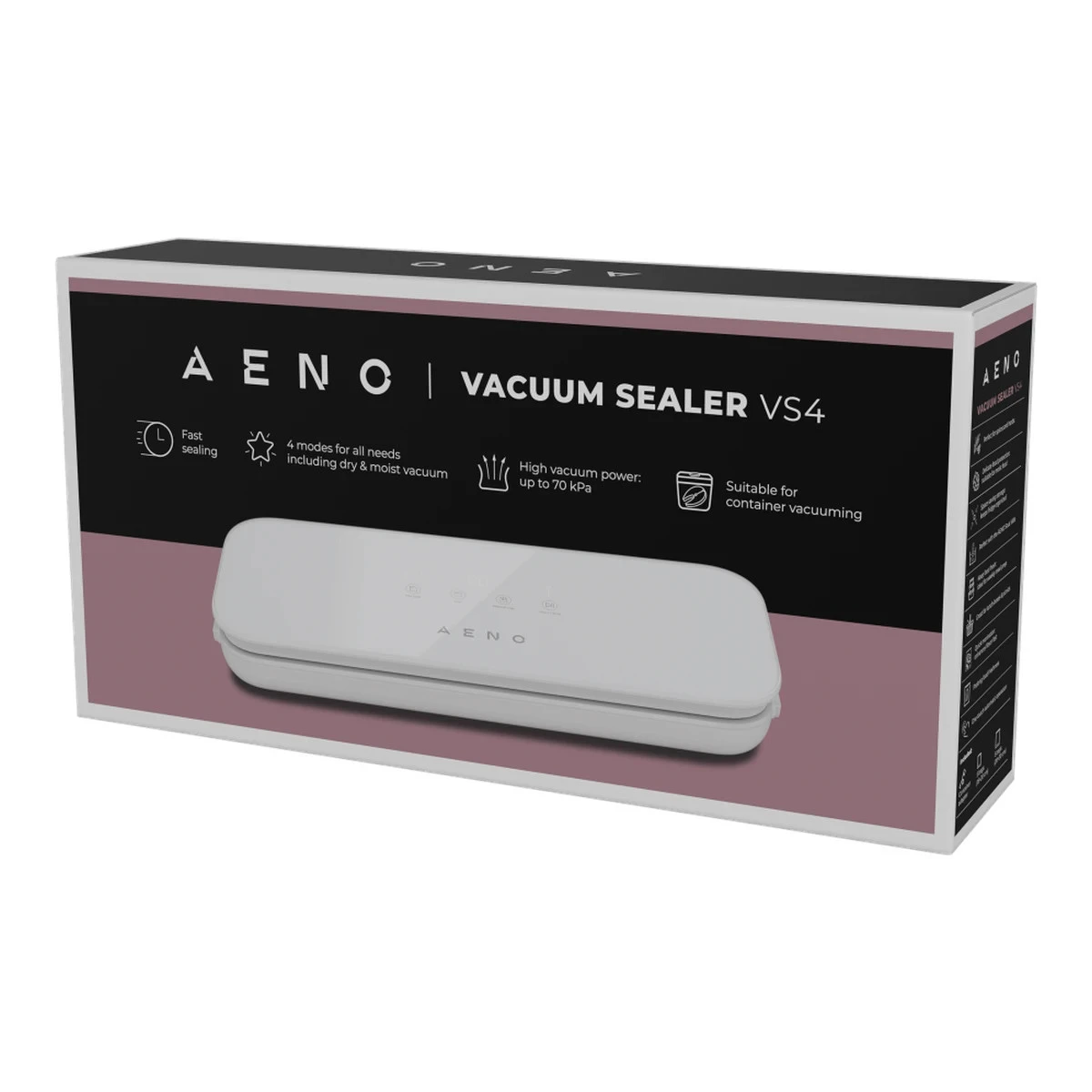 Vacuum sealer, white, LED display, 230AC/50Hz, 130W, -65KPa (+/-5kPa)
