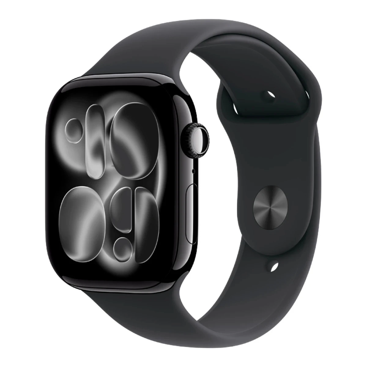 Apple Watch Series 11 GPS 46mm Jet Black Aluminium Case with Black Sport Band - M/L,Model A3333