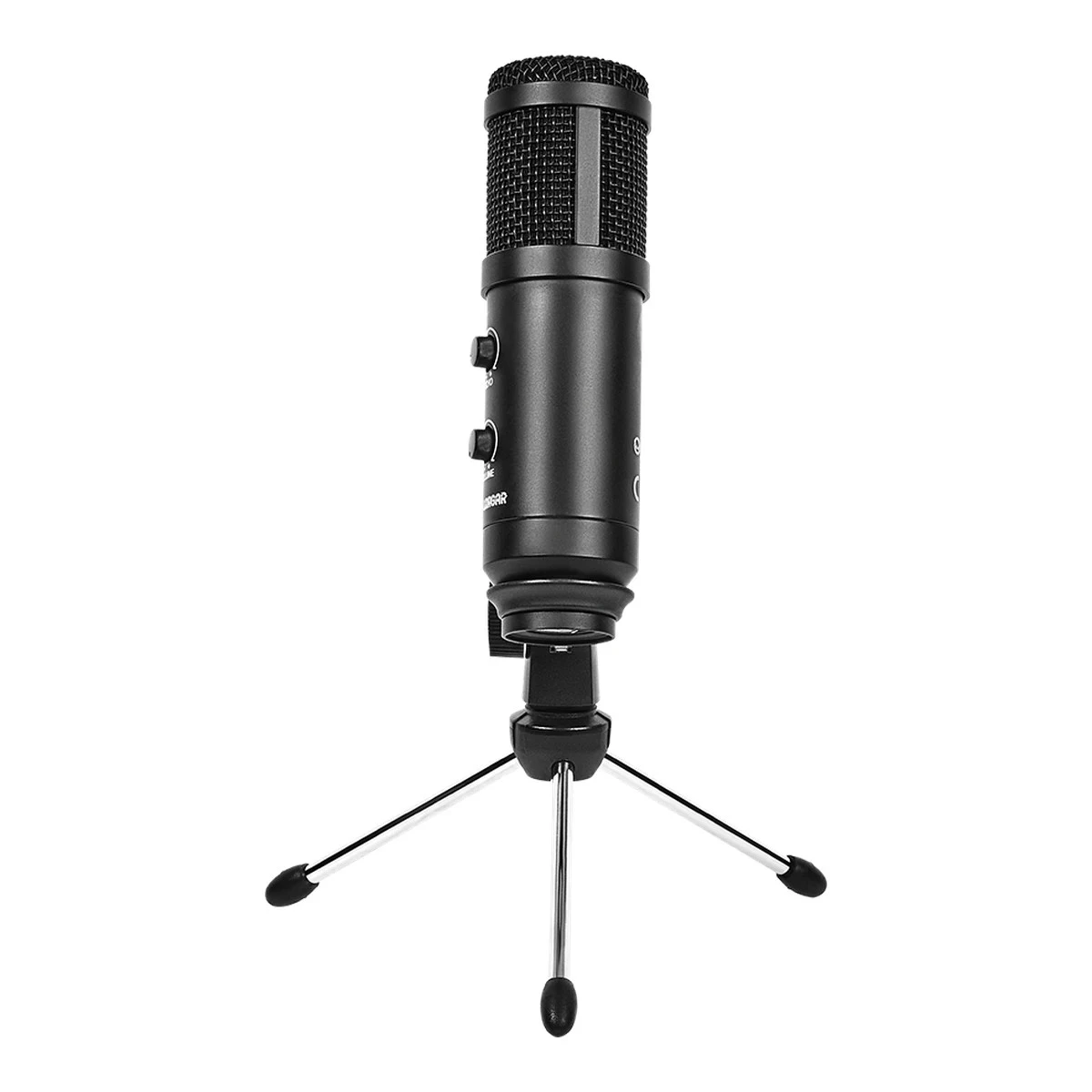 LORGAR Soner 313, Gaming Microphones, Black, USB condenser microphone with Volume Knob & Echo Kob, including 1x Microphone, 1 x 2.5M USB Cable, 1 x Tripod Stand, 1 x User Manual, body size: Φ47.4*158.2*48.1mm, weight: 243.0g