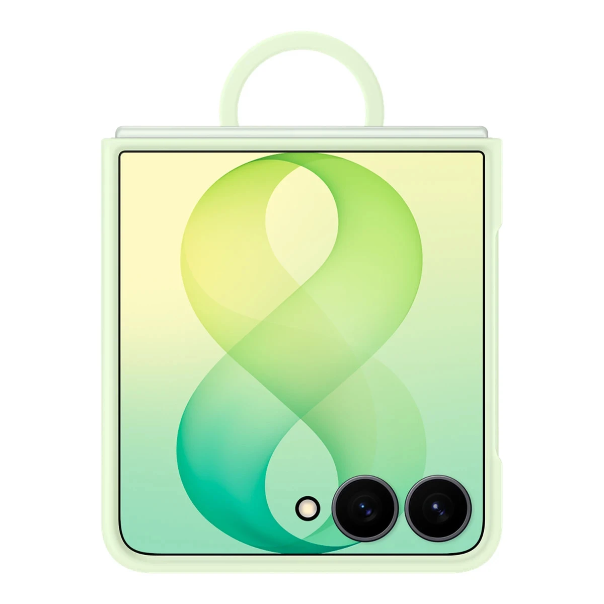 Samsung Galaxy Flip8 Silicone Ring Magnet Case Green