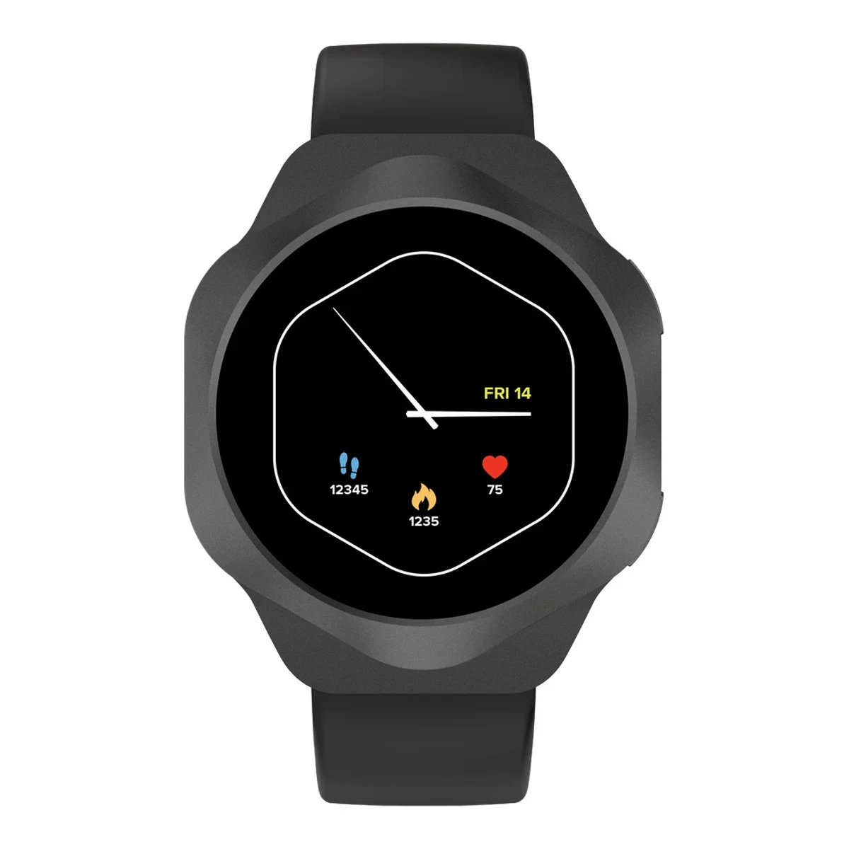 CANYON Smart Watch Hexagon 88 BT-CALL Black