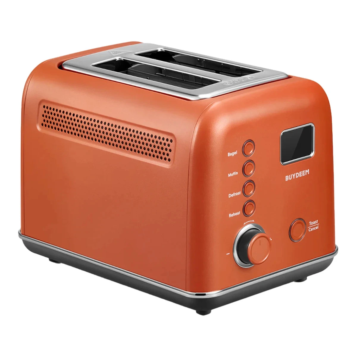 BUYDEEM 2 Slice Automatic Metal Toaster, model DT730E, color Koi Red, EU