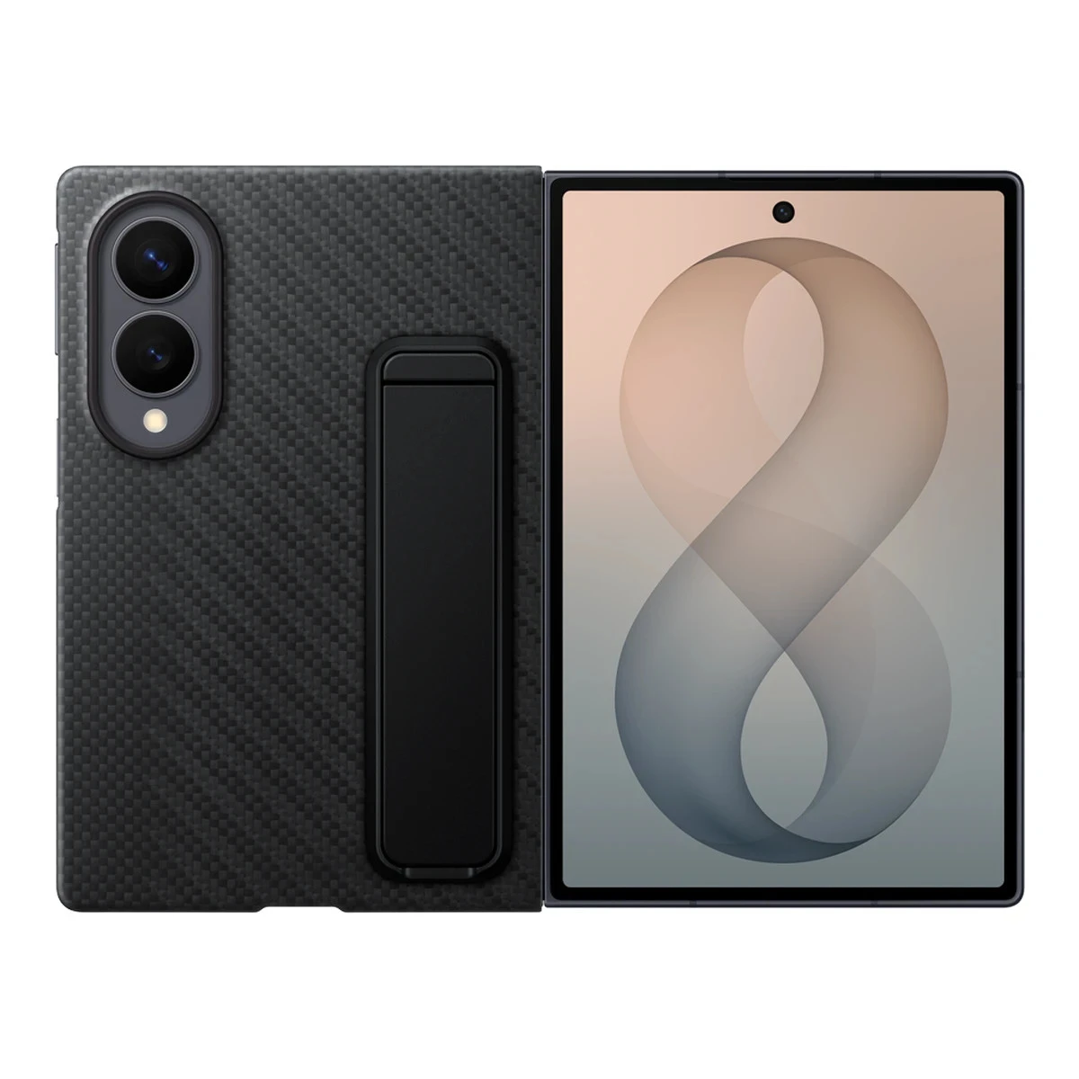 Samsung Galaxy Fold8 Carbon Standing Black