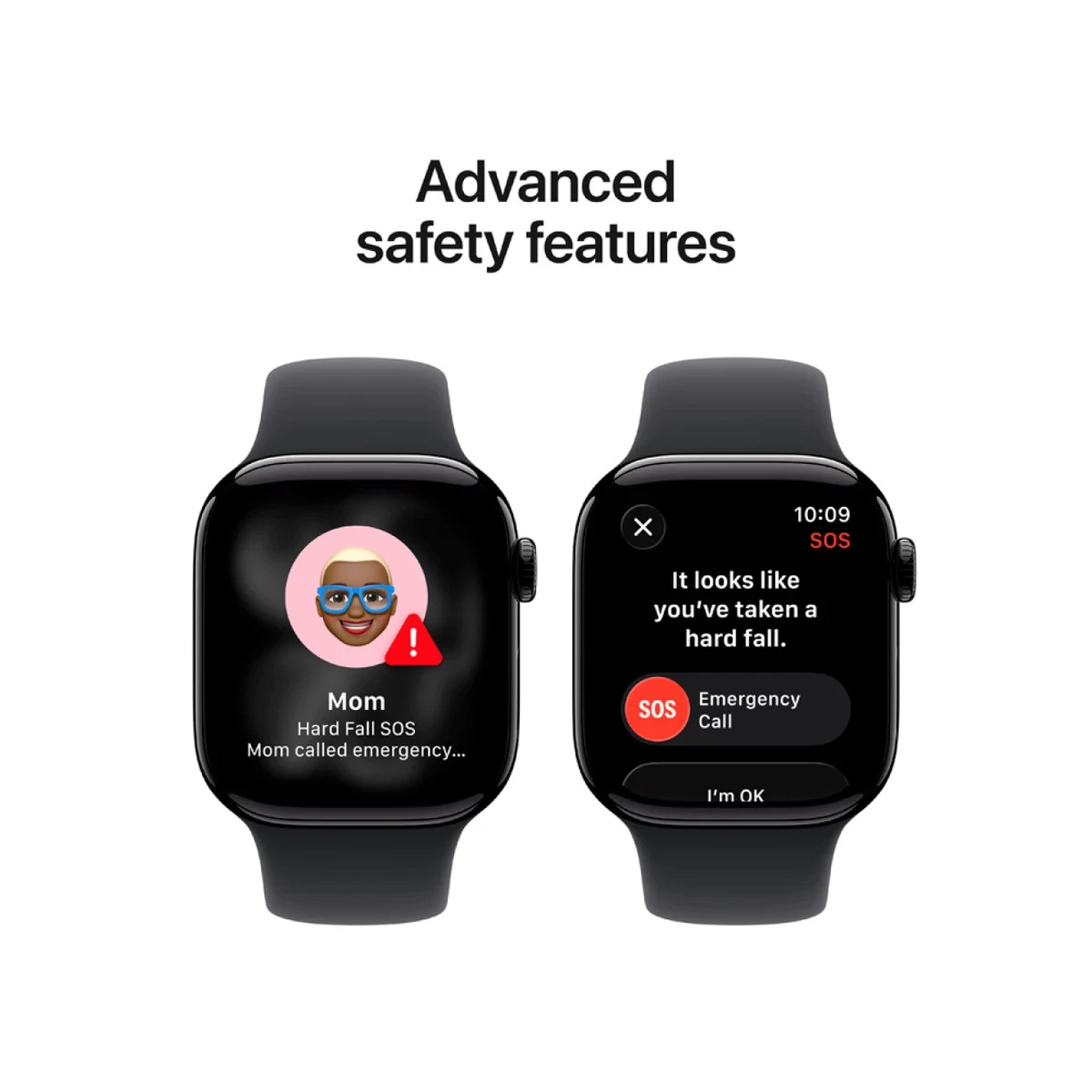 Apple Watch Series 11 GPS 42mm Jet Black Aluminium Case with Black Sport Band - S/M,Model A3331