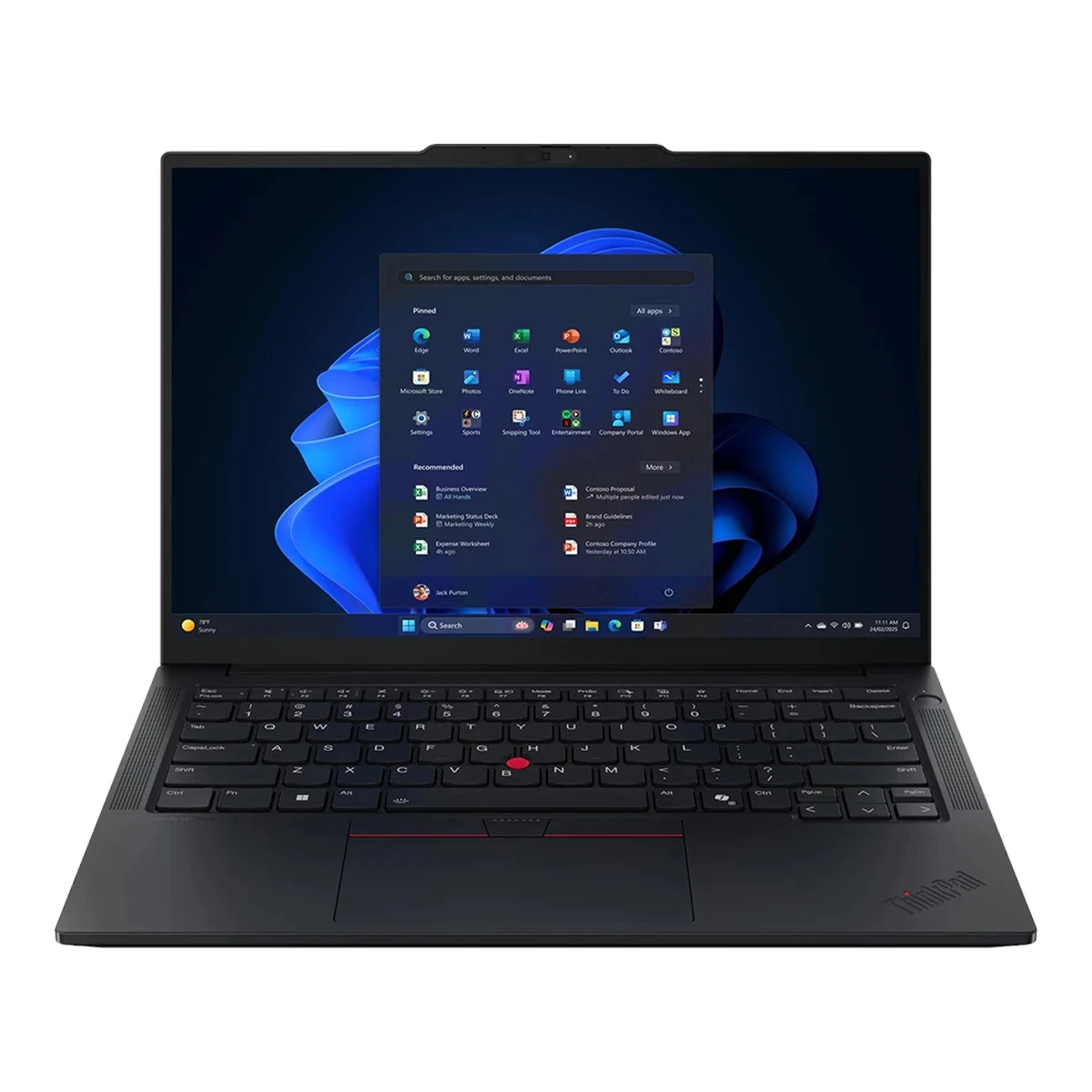 LENOVO ThinkPad E14 Gen 7, 14'' FHD IPS, Intel Core 5 225U, 16GB DDR5, 512GB SSD, 2xUSB-A 3.2, 1x USB-C, 1x USB-C THB 4 HDMI, RJ-45, FHD Cam + Mic, WiFI 6E, BT5.3, FP, BH Kb, 64Wh, No OS, Black, 3Y