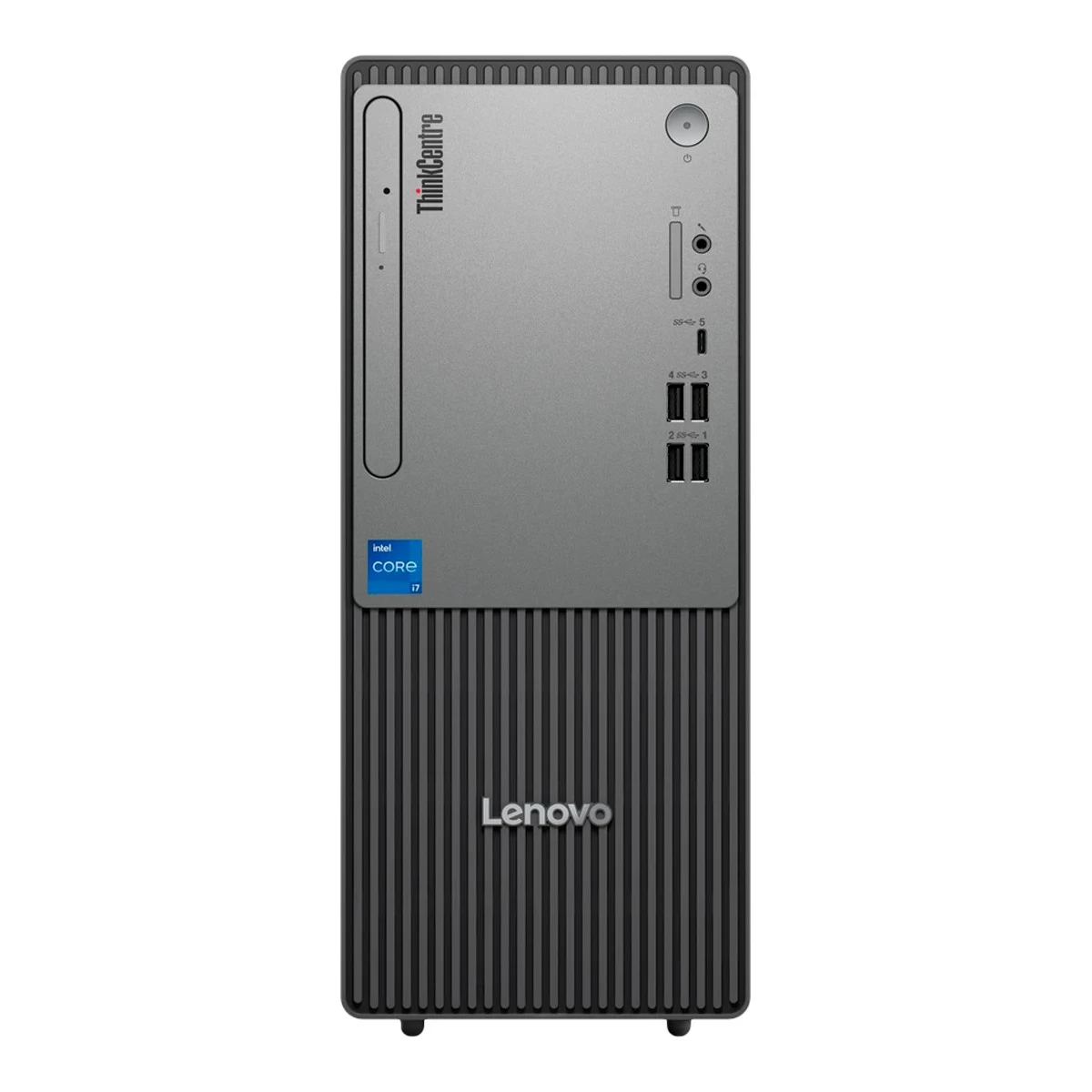 Lenovo ThinkCentre NEO 50 Tower, Intel Core i5-14400, 16GB DDR5-4800, 512GB SSD PCIe, DVD+RW, 3-in-1, 4xUSB 3.2, 1x USB 3.2 Type-C, 4x USB 2.0, VGA, DP, HDMI, Serial, RJ45 GbE, CIS, Speaker, USB KB/Mouse,180W 85%, No OS, 5Yr