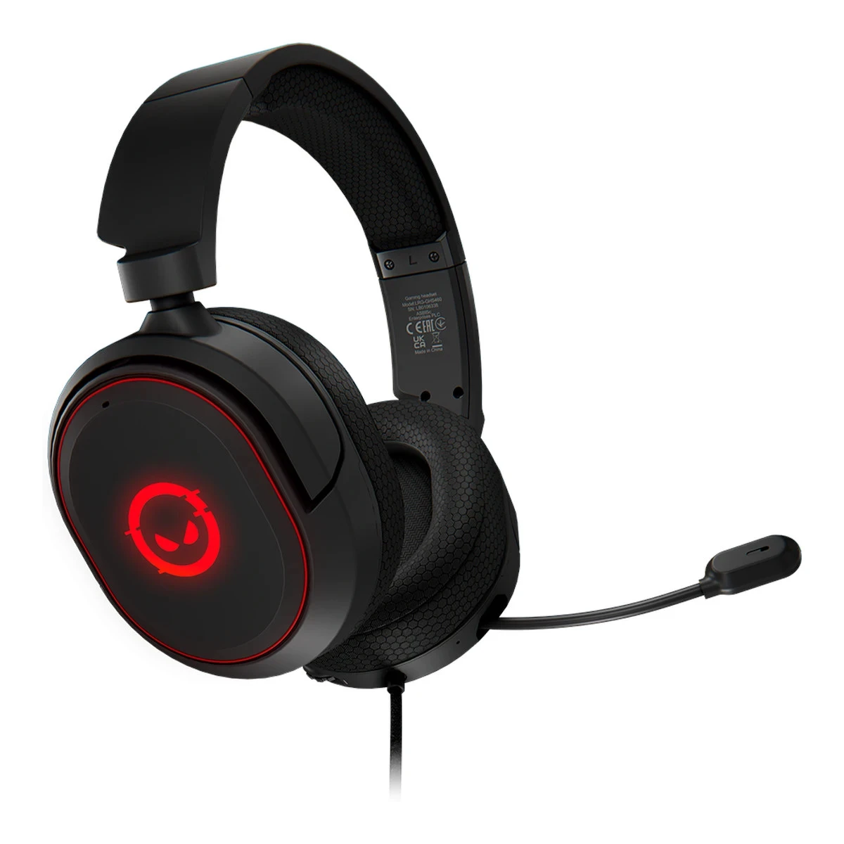 LORGAR Kaya 460, USB Gaming headset with microphone, CM108B, RGB backlight, Plug&Play, USB-A connection cable 2m, fabric ear pads, size: 192*184.7*88mm, 0.329kg, black
