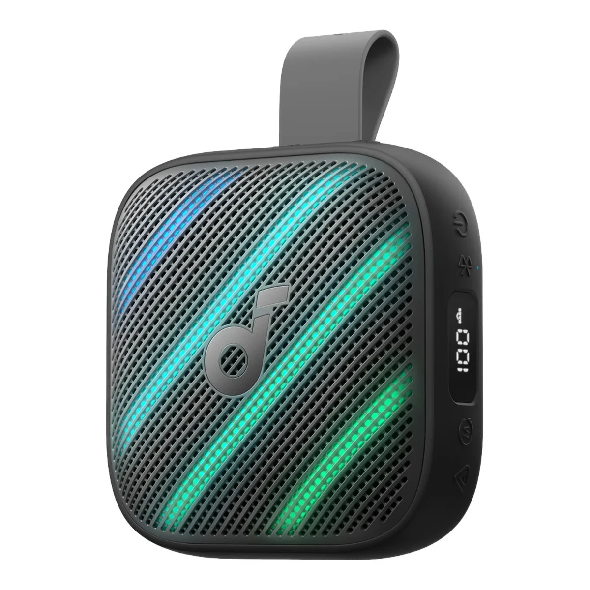 Anker, Soundcore Boom Go 3i Black, 24 Hour Playtime, 15W, IP68, Battery Display, Emergency Charging for Phone, TWS Pairing capable, RGB Lights