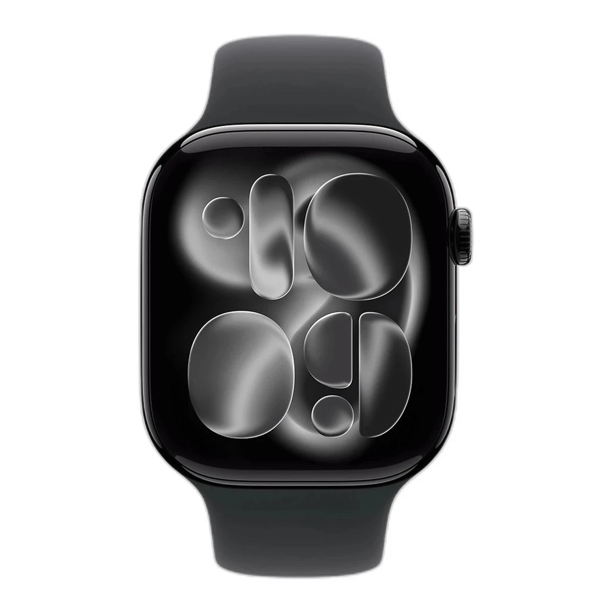 Apple Watch Series 11 GPS 46mm Jet Black Aluminium Case with Black Sport Band - M/L,Model A3333