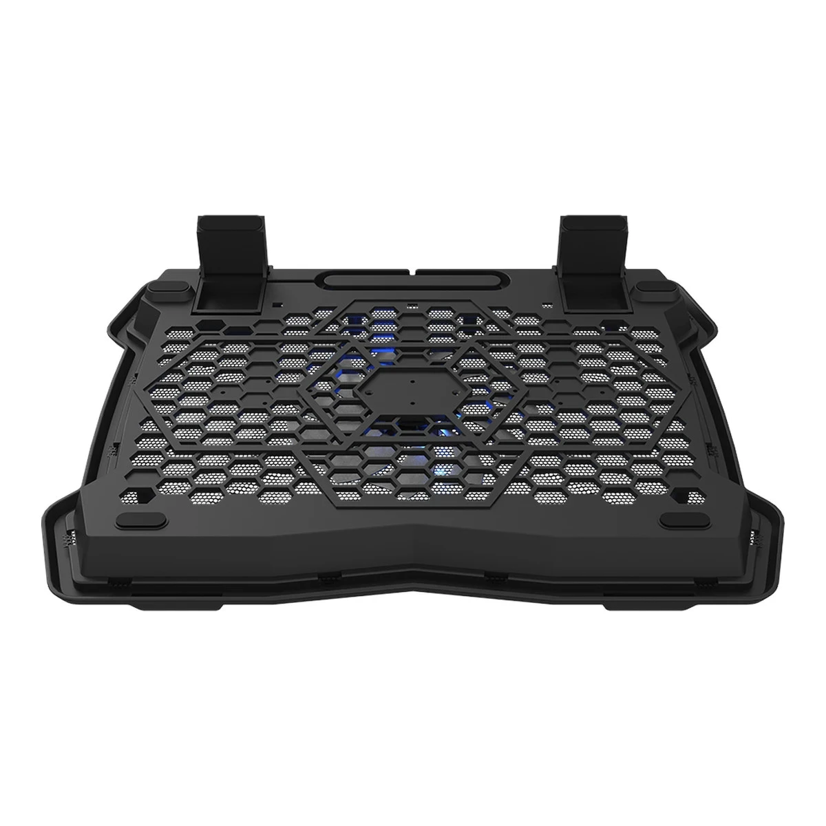 CANYON NS02, Cooling stand single fan with 2x2.0 USB hub, support up to 10”-15.6” laptop, ABS plastic and iron, Fans dimension:125*125*15mm(1pc), DC 5V, fan speed: 800-1000RPM, size:340*265*30mm, 406g
